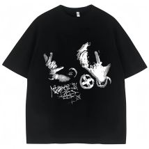Popular Rapper Ken Carson Playboi Carti T Shirts Opium Destroy Lonely Gothic Punk T Shirts Men Women Pure Cotton Tees 01336