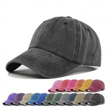 Czapka baseballowa z bawełny, męska i damska, typu snapback, vintage, hip-hopowa, jednokolorowa, typu dad hat, czapka bejsbolówka, na zewnątrz, na co dzień, sportowa.