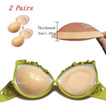 2 Paar Sets verdickt 3cm Brust polster unsichtbare selbst klebende Badeanzug Einsatz Schwamm Pad Hochzeit Unterwäsche