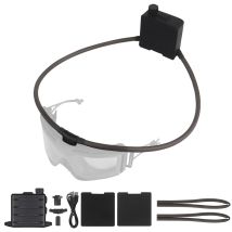 Tactical Defog Fan for Goggles with Adjustable Knob, Turbo Button, Hook Loop Patch, Magnetic Snap for Airsoft, Work, Cycling