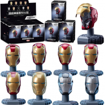 MORSTORM Iron Man Tony Stark Helm Maske MK16 MK15 MK46 MK42 MK85 Anime Abbildung Modell Bausteine Blind Box Spielzeug Kinder Geschenke