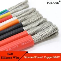 1M/5M Kabel żaroodporny 30 28 26 24 22 20 18 16 15 14 13 12 10 AWG Ultra miękki przewód silikonowy