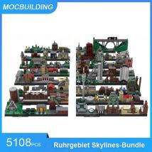 Moc bausteine wupper tal & witten & solingen & duisburg architektur skylines modell diy montieren ziegel zeigen spielzeug geschenke