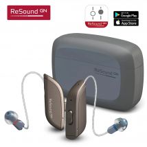 Aparat słuchowy GN Resound ONE, ładowalny, programowalny, cyfrowy, Bluetooth - od lekkiej do grażnej niesłyskości + ładowarka
