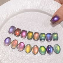 10ML 1-12 stücke Herbst Heißer-verkauf Gel Nagellack Schönheit Expo Drei-farbe Fantasie Bleaching Farben katze Auge Magnet Gel Nagellack