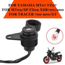 Moto USB DC Presa Per Yamaha MT-07 MT-09 SP Tracer 900 FZ-09 FZ-07 Tracer XSR 700 12V DV Presa Convertitore Kit Adattatore USB