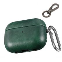 Funda de cuero para Airpods Pro de segunda generación, viene con 2 ganchos, funda protectora de cuero con textura fina que se adapta al estuche AirPods Pro 2