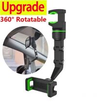 360-Grad-drehbarer Telefonhalter, universeller Autotelefonhalter, multifunktionaler Auto-Rückspiegel, zum Aufhängen von Clip-Halterungen