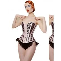 Pink Corset Bustier Top Victorian Overbust Princess Elegant Corsets Top Sexy Lace Floral Corset Lingerie Showgirl Party Costume