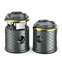 4-in-1 Zigarrenschneider mit Zigarrenhalter, Zwei Größen Guillotine-Schneider, V-Schneider, Schneidet bis zu 68 Ringgrößen Zigarren, Vatertags-Geschenk für Männer