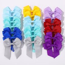 20 Stücke Zufällige Farbe Cheer Bows Haarband Süße Band Haarbänder Frauen Mädchen Elegante Gummibänder