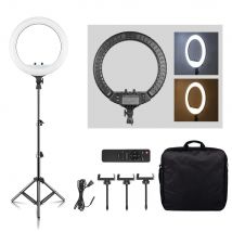 SH-anillo de luz de 45cm y 18 pulgadas con soporte para trípode, lámpara Led selfi con carga Usb, luz de fotografía dimable para estudio fotográfico
