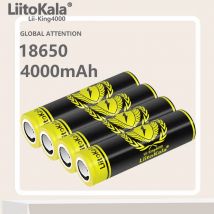 1-30 stücke liitokala lii-king4000 4000 3,6 mah batterie höchste kapazität cdr 10a v wiederauf ladbare batterie für vapemod taschenlampe