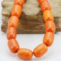 10x14mm Zubehör Orange Türkei türkis Howlith Chalcedon Lose Perlen Runde Stein DIY 15 zoll Schmuck Machen Frauen geschenke