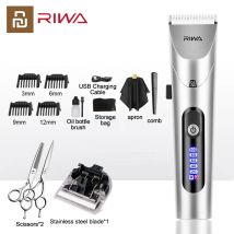 Youpin RIWA Haar Clipper Professionelle Elektrische Trimmer Für Männer Mit Led-bildschirm Waschbar Wiederaufladbare Männer Starke Leistung Stahl Kopf