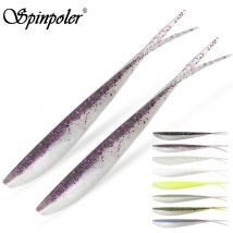 Spinpoler 2" 3" 4" Miękkie przynęty Jerk Minnow Shad Drop Shot Miękka przynęta Swimbait Split Tail