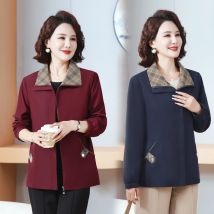 Frühling und Herbst Umlegekragen Lose Einfachheit Damenbekleidung Mode Lässige kurze Jacke