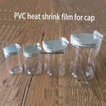 400 pz/lotto Pvc Trasparente Bande Termoretraibili Per Vaso Bocca Tappo di Tenuta di Pellicola PET Per bottiglia di olio di vetro, scatola di crema di alluminio