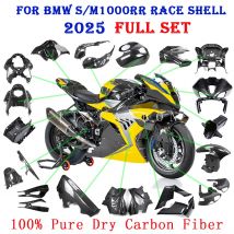 Für BMW S1000RR M1000RR 2025 100% Reine Trockene Carbon Faser Rennen Track Shell Version Teile Fender Flügel Abdeckung Verkleidung Kits