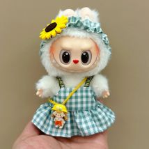 Puppe Kleidung Für 15-17CM Labubu Outfits Mini Plüsch Baumwolle Idol Puppe Universal Kleidung Sitzen Party Zubehör weihnachten geschenke