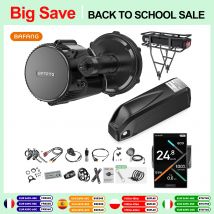 BAFANG 48V akumulator 750W 500W 250W silnik typu mid-drive konwersja roweru elektrycznego BBS02 BBSHD z zestawem Dlsplay, silnik e-rowerowy 68-73M