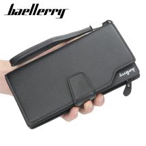 Neue Große Kapazität Männer Brieftaschen Handtaschen Hohe Qualität Karte Clips Klassische Männliche Geldbörsen Zipper Geld Clips Für Männer