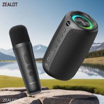 ZEALOT-M2m Macchina per karaoke Altoparlante bluetooth portatile con 1-2 microfoni wireless Altoparlante esterno per escursioni in campeggio