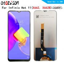Per Infinix Hot11 LCD 6.6 "Schermo IPS Per Infinix Hot 11 X662 X662B Display LCD Touch Panel Screen Digitizer Con Telaio di Montaggio
