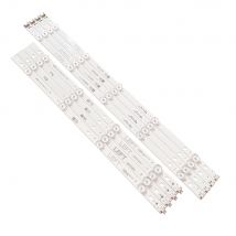 8pcs LED strip per LG 49UH603v-ze 49UH610A 49UH6100 49LF5100 49UH6030 49UF640V 49UF6407 49UH6507