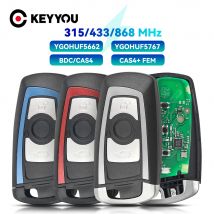 KEYYOU 3/4 Buttons Remote Key Fob For BMW 5 7 F Series FEM / BDC,CAS4,CAS4+ 2012-2017 YGOHUF5662/YGOHUF5767 315/433/868Mhz New