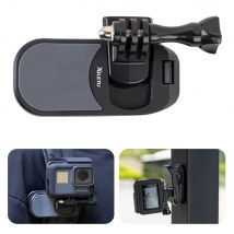 XILETU Magnetic Quick Release Backpack Clip For Gopro11 10 Pocket2 Panoramic Insta360 DJI Action3 4 Sports Camera Fixed Clip