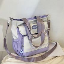 Harajuku College Canvas Tasche, japanischer Stil, große Kapazität, einzelne Umhängetasche, einfache Damenhandtasche, tragen Bücher zum Unterlassen