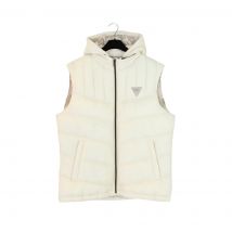 Guess Down vest (beige),chaleco para hombre,color brige logo