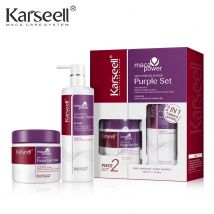 Karseell Purple Hair Mask Purple Shampoo Professional Neutralisiert Messinggelbe Töne für blondes, silbergraues, hervorgehobenes Haar