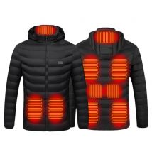 11 Areas Heated Jacket USB Men's Women's Winter Outdoor Electric Heating Jackets Warm Sports Thermal Coat Clothing Heatable Vest