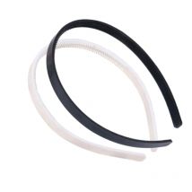 20 teile/los 10mm breites weißes schwarzes einfaches Plastiks tirnband Kind hartes Haarband für Mädchen Teenager Frauen Haarschmuck DIY Haar werkzeuge
