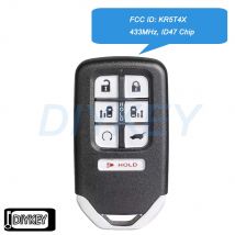 7 Tasten Smart Remote Autoschlüsselanhänger 433 MHz ID47 Chip Ersatz für Honda Odyssey 2021 2022 2023 2024 FCC ID: KR5T4X