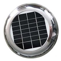 2,5 W Edelstahl-Dach-Solarventilator, Abluftbelüftung, 60 CFM, wasserdicht, ideal für Wohnmobil, Boot, Behälter, Gewächshaus, Toilette