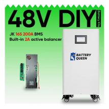 DIY 48V LiFePO4 Battery Case z JK 16S 200A Smart BMS 51.2V DIY Kits 280ah BT LCD 2A Active Balancer Case Assemble Box