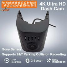 For Audi a4 b8 a6 c7 a3 8v 8p a5 a7 q5 q3 q2 q7 q8 2004 to 2012 4K New Plug And Play Wifi Car DVR Dash Cam with Humidity Sensor