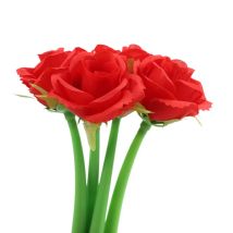 4-teiliger Lytwtw's süßer Blumen-Gelstift für Büro, Schulbedarf, Schreibwaren, kreativ, süß, hübsch, weicher Stift