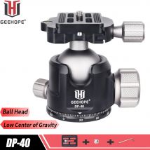 Geehope DP-40 Stativkopf mit geringer Schwerkraft in der Mitte, Durchmesser 40 mm, 360 °   Panorama-Kugelkopf für Stativ, Einbeinstativ, DSLR-Kamera, Camcorder, Belastung 23 kg