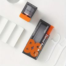 Mecha Wind Spiegel Tragbare Zahnseide Box Auto Pop Up 10 stücke Mini Transparent Zahnseide Stick Lagerung Box Mundpflege Zahnseide Organizer