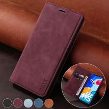 Skórzane etui z klapką do Xiaomi Redmi 10 10C 9 9A 9C 9T Note 11 11S 11 Pro 10 10S 9 8T 7 Pro Mi Poco F3 X3 NFC M4 Pro 11T