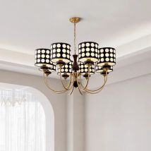 Lampadario a pois con creatività retrò americana, soggiorno, ristorante, minimalismo, lampada a sospensione rotonda personalizzata per la casa