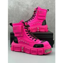 Thick-soled High-top Men's 2024 Autumn and Winter New Ruffian Handsome Fried Street Heightening Niche Trend Locomotive Boots