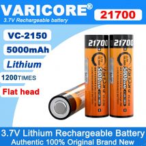 VariCore 21700 3.7V 5000mAh VC-2150 Lithium ion Battery DIY Flashlight headlight 24v 36v 48v 60v batteries pack