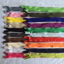 8 stücke 3 # unsichtbarer Reiß verschluss Reiß verschluss Reiß verschluss Reiß verschlüsse lange schwarz weiß beige Nylon Coil Reiß verschlüsse zum Nähen Zubehör