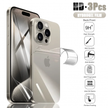 3 Stück Hydro gel folie für iPhone 15 14 13 12 11 Pro Max Plus Mini 7 8 Soft Full Cover Displays chutz folie nicht Glas Telefon Zubehör