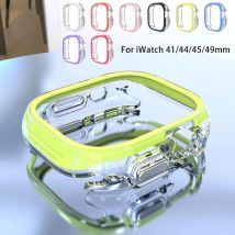 PC TPU Abdeckung für Apple Watch Ultra Gehäuse 49mm 45mm 41mm Smartwatch Displays chutz iwatch Serie 8 7 6 5 4 se Uhrengehäuse 44mm